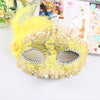 Lace Feather Fancy Dress Ball Mask Girl Half Face Ball Head