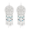 Fashionable Gold and Silver Bohemian Long Tassels Earrings