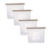 Reusable Sealing Fresh-keeping Bags Silicone Food Storage Bags 4PCS