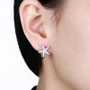 S925 Trend Female Sterling Silver Pentacle Earring