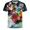 New Fashion Gift Flower 3D Printed Men's Short Sleeve T-shirt