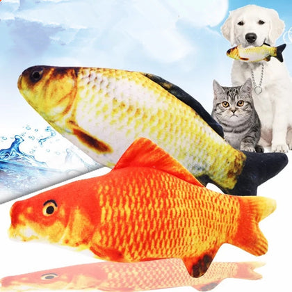 Catnip Simulation Plush Fish Shape Toy for Cats