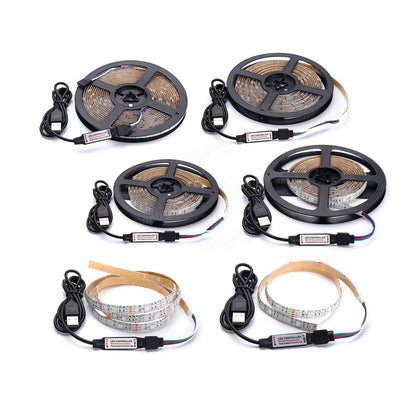 ZDM  USB 5V Flexible Discoloration RGB 2835 LED String Lamp with Remote Control