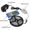 Jiawen 5m 5050 RGBW LED Light Strip + Remote Controller + 12V 2A Power Supply RGB + White Indoor for Decoration