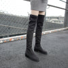 New Fashion Low Heel Comfortable Female Stretch Boots