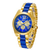 New Fashion Men Business Steel Belt  Creative Three Eye Quartz Sports Watch