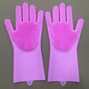 Magic SakSak Reusable Silicone Gloves Scrubber Cleaning Brush Heat Resistant