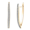 Single Row Diamond Studded Romantic Style Earring Clip