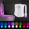 8 Color LED Motion Sensing Toilet Light Automatic Bathroom Nightlight 2pcs