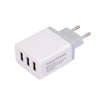 5V 2.4A 3 USB Wall Charger Travel Adapter Charging EU Plug