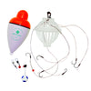 Smart LED Fishing Bobber with Six Explosion Hook Cage Set