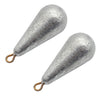 Water Droplet Shape Solid Fishing Special Regulus Lead 2pcs