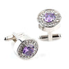 Men's Classic Rhinestone Stylish Alloy Cuff Buttons Accessory