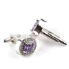 Men's Classic Rhinestone Stylish Alloy Cuff Buttons Accessory