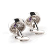 Men's Classic Rhinestone Stylish Alloy Cuff Buttons Accessory