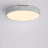 Everflower Modern Simple Led Flush Mount Ceiling Light with Max 18W Painted Finish White