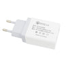 Minismile QC3.0 18W Universal Travel EU Plug Quick Charge USB Power Adapter Wall Charger with USB 3.1 Type-C Cable