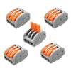 ZDM 2/3/5 Pins ET25 32A Spring Terminal Block Electric Cable Wire Connector 5PCS