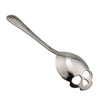 Sugar Skull Stainless Steel Tea Coffee Metal Stirring Slotted Spoon