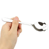 Sugar Skull Stainless Steel Tea Coffee Metal Stirring Slotted Spoon
