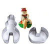 3D Christmas Stereo Cookies Cake Molds Stainless Steel Cookies Molds