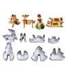 3D Christmas Stereo Cookies Cake Molds Stainless Steel Cookies Molds