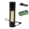 Ultra Bright COB LED Flashlight 3 Modes USB Rechargeable MiNi Portable Torch