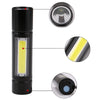 Ultra Bright COB LED Flashlight 3 Modes USB Rechargeable MiNi Portable Torch