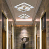 Modern Simple Creative Style LED Crystal  Flush Mount Square Shape for Living Dining Room Bedrooms