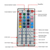 ZDM Waterproof 5M 75W 300X5050RGB SMD Light Led Strip Light 44KEY IR Remote Controller Kit DC12V
