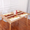 Yellow Hut Christmas Tree Digital Single - Sided Printed Linen Table Mat