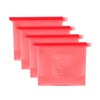 Reusable Sealing Fresh-keeping Bags Silicone Food Storage Bags 1500ML 4PCS