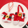 2 Pcs/Set Santa Claus Christmas Table Decor Cutlery Knife Fork Holder Pockets