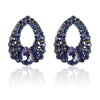 Women Fashion Jewelry Navy Blue Crystal Earrings