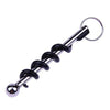 Outdoor Stainless Steel Red Corkscrew Wine Bottle Opener