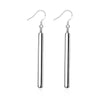 Straight Earrings Foreign Geometric Modeling Silver Earrings