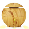 600ML Big Ultrasonic Air Humidifier Wood Grain Essential Oil Aroma Diffuser
