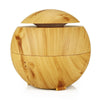 600ML Big Ultrasonic Air Humidifier Wood Grain Essential Oil Aroma Diffuser