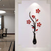 3d Vase Wall Murals for Living Room Bedroom Sofa Backdrop Tv Wall Sticker