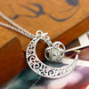 Hollow Moon Heart Choker Luminous Necklace Jewelry