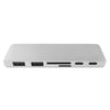 6 in 1 Type-C USB-C Hub Adapter Dual USB 3.0 Port