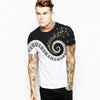 Fashion Design Piano Pattern Digital Printing Short Sleeve T-shirt