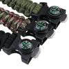 6 In 1 Multifunction Outdoor Survival Bracelet Fishing Line Hooks Compass Survival Bracelet Men's Outdoor Tool Camping E