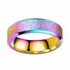 Romantic Dreamlike Jewelry Scrub Ring Titanium Steel Rings for Men and Women
