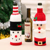 Christmas Decorations Elk Wine Bottle Cover Knitted Champagne Wine Bottle