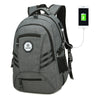 Water Resistant Shoulder Bag for Students Male Casual USB Charging Backpack