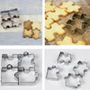 Home Stainless Steel Jigsaw Cake Mold 4pcs