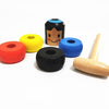 Magic Props Unyielding Wooden Man Unshakable Wooden Man Rollover Toys Magic Wood