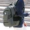 Water Resistant Shoulder Bag for Students Male Casual USB Charging Backpack