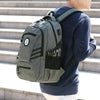 Water Resistant Shoulder Bag for Students Male Casual USB Charging Backpack